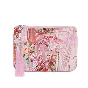 CAMILLA *Istenanya* pink floral coin purse pouch mini bag sac pochette